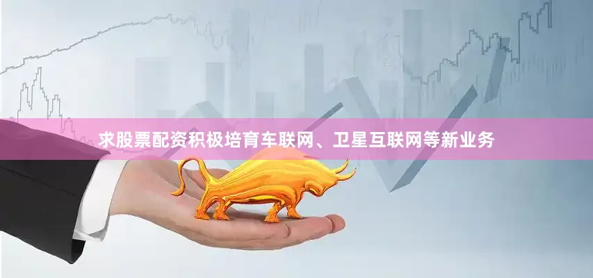 求股票配资积极培育车联网、卫星互联网等新业务